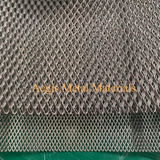 0.6mm 2.7mm 3*6 5*10mm Gr1 Gr2 티타늄 금속 확장 메쉬 시트
